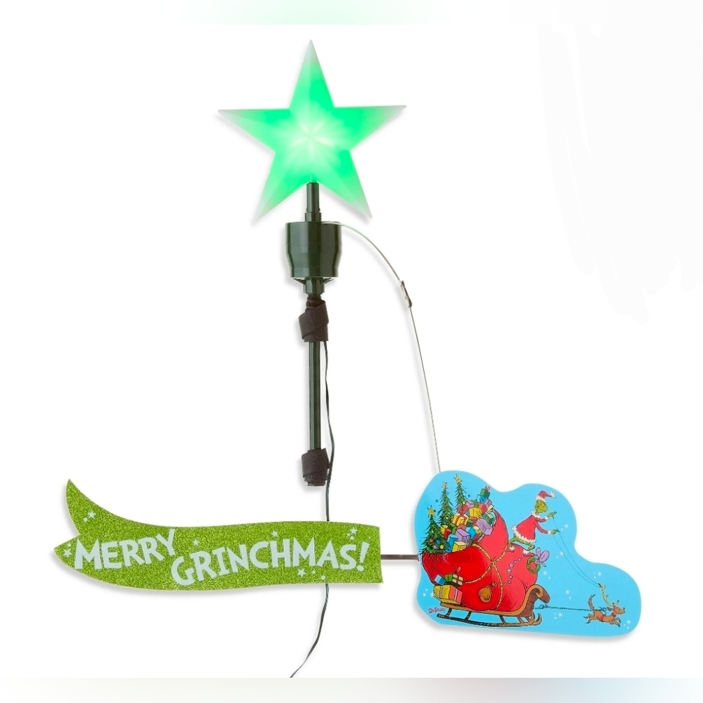 Grinch Animated Tree Topper - Green - Picture 3 of 6